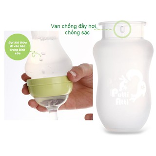 Bình sữa silicone Putti Atti có tay cầm