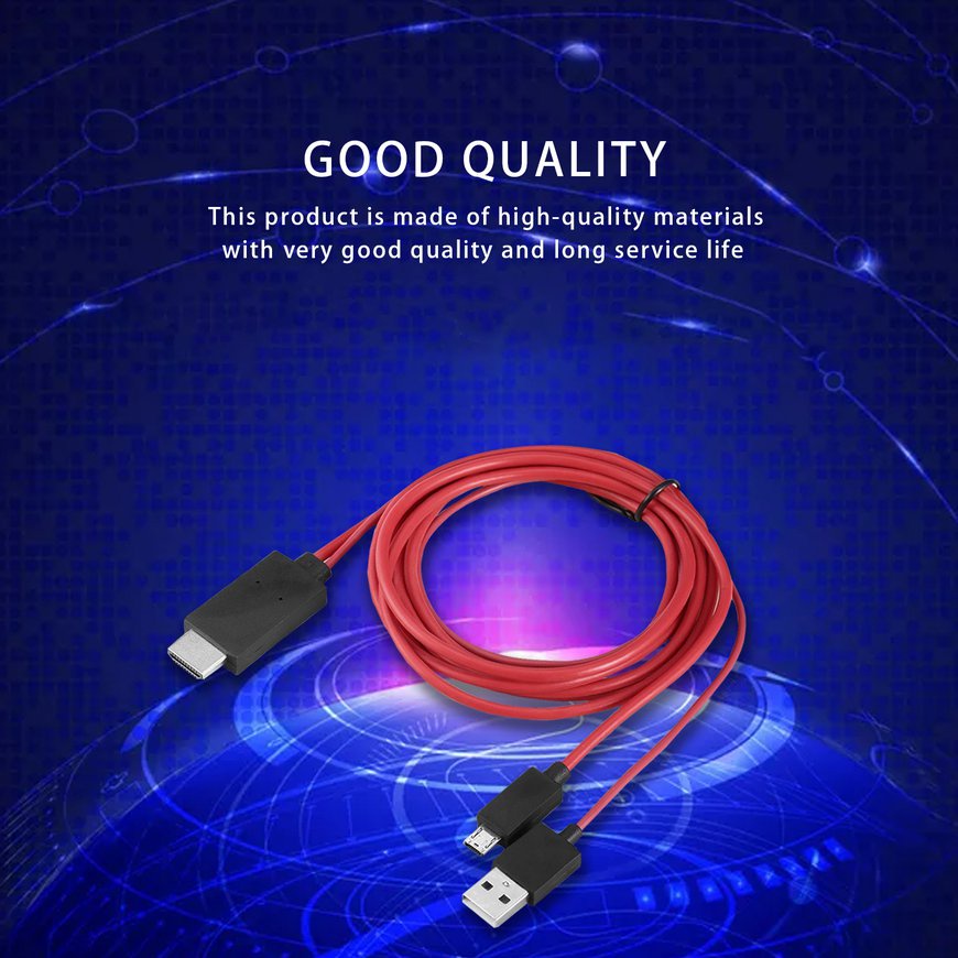 Dây Cáp Chuyển Đổi MHL Micro USB Sang HDMI 11 Pin Cho Galaxy S1-4 Note1-4
