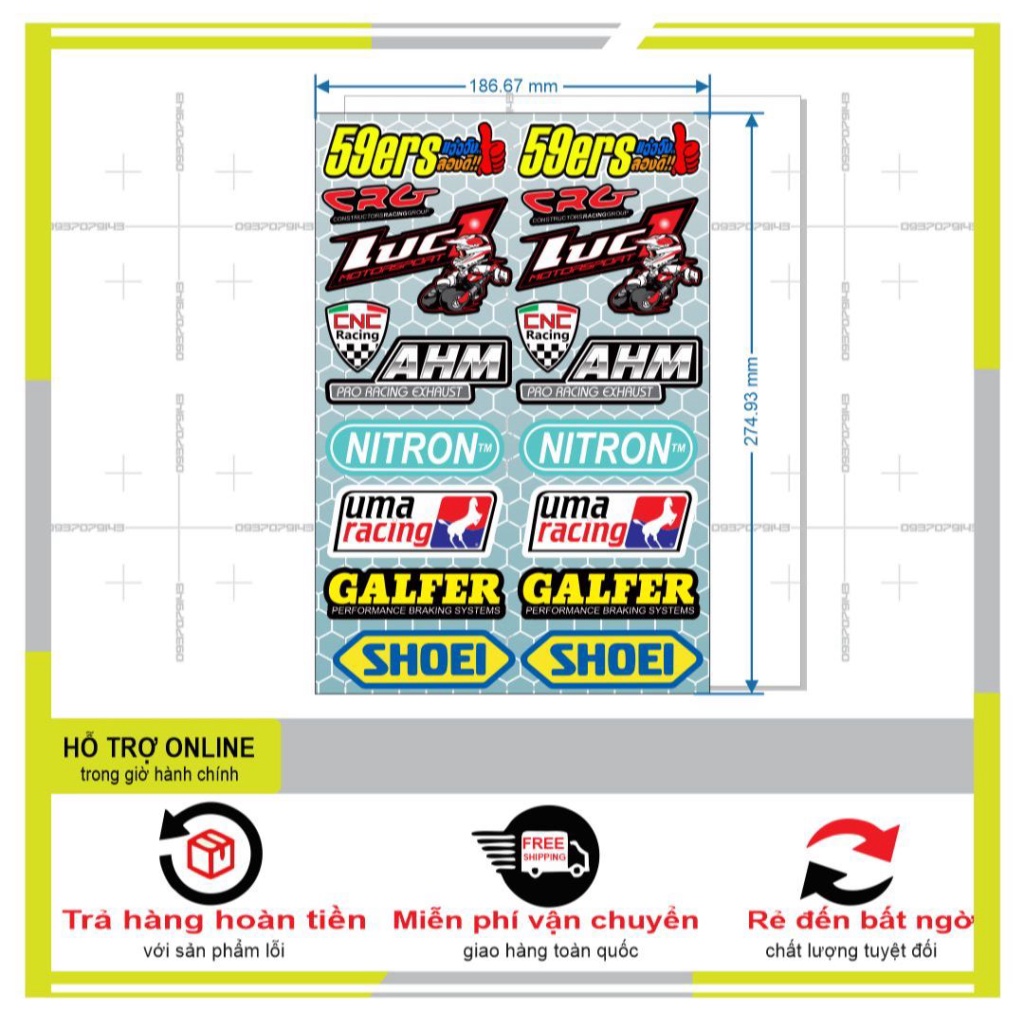 LOGO STICKER TRANG TRÍ 03 - DUNG DECAL