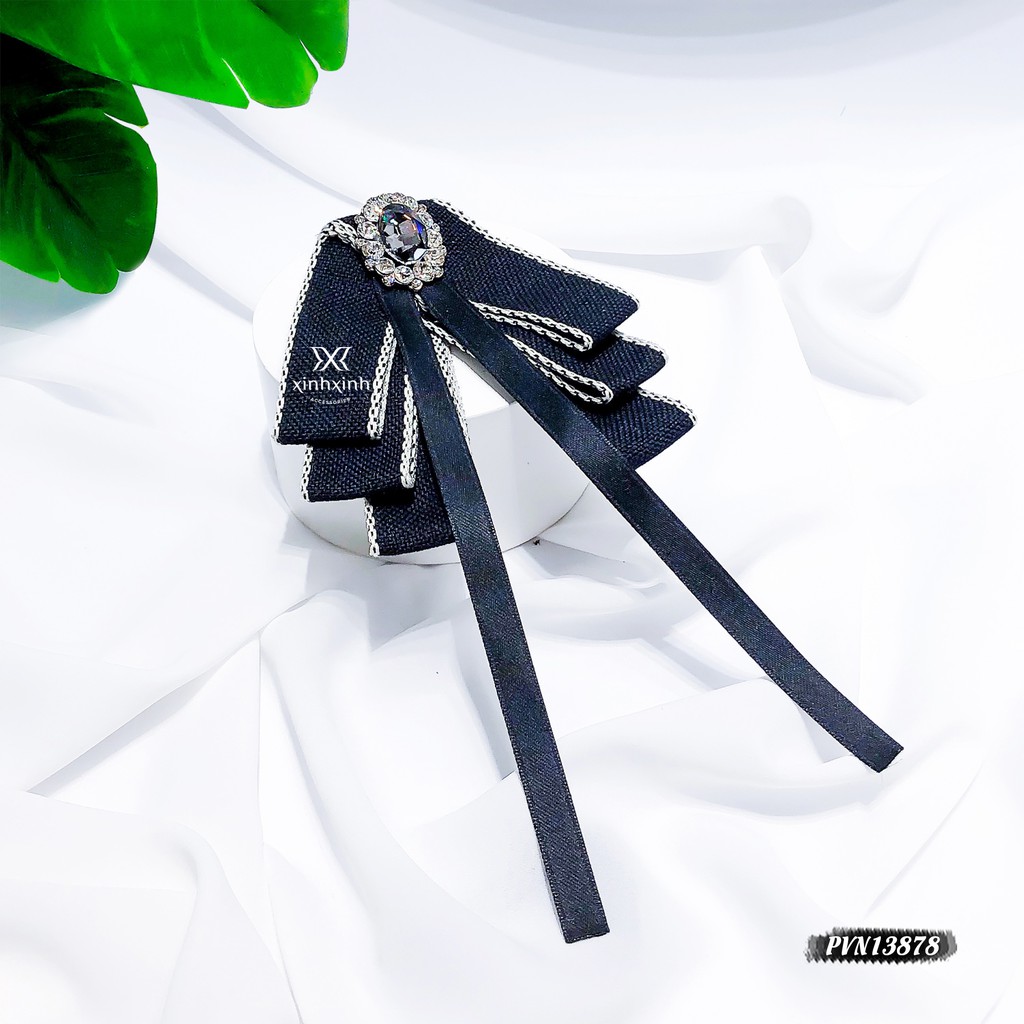 Tag cài áo , nơ cài áo nữ đính mặt sang trọng - Xinh Xinh Accessories