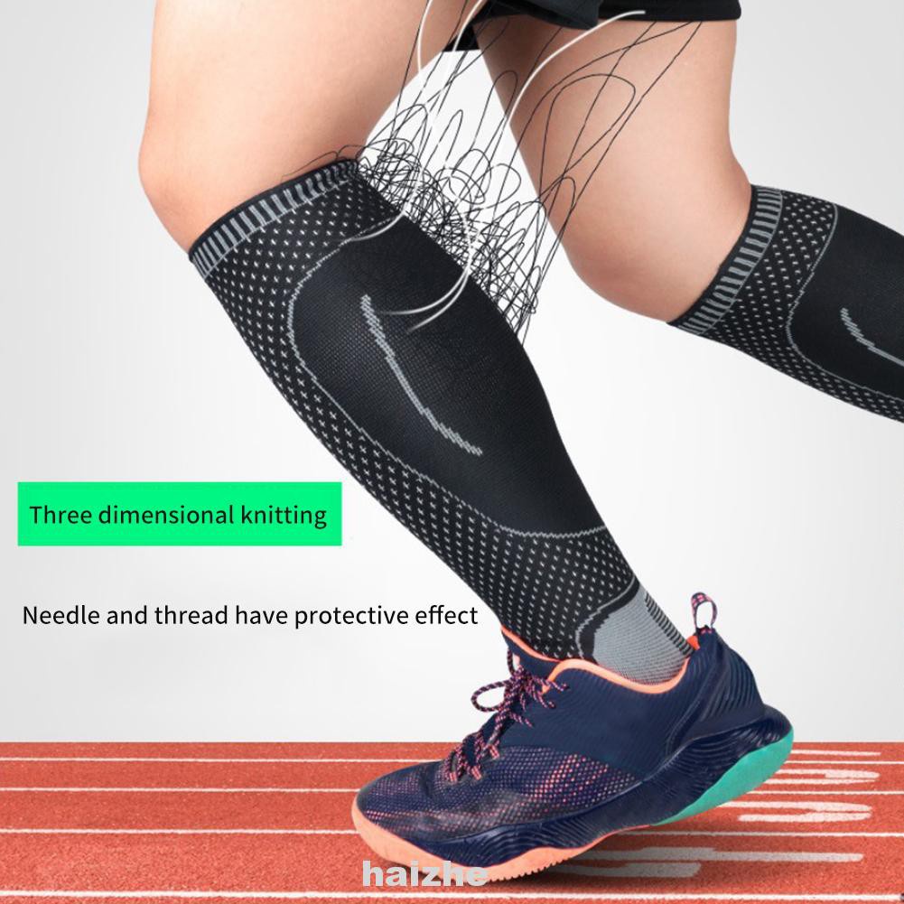 Stretch Football Warmers Shin Splints Basketball Cycling Running Breathable Calf Support Compression Leg Sleeve