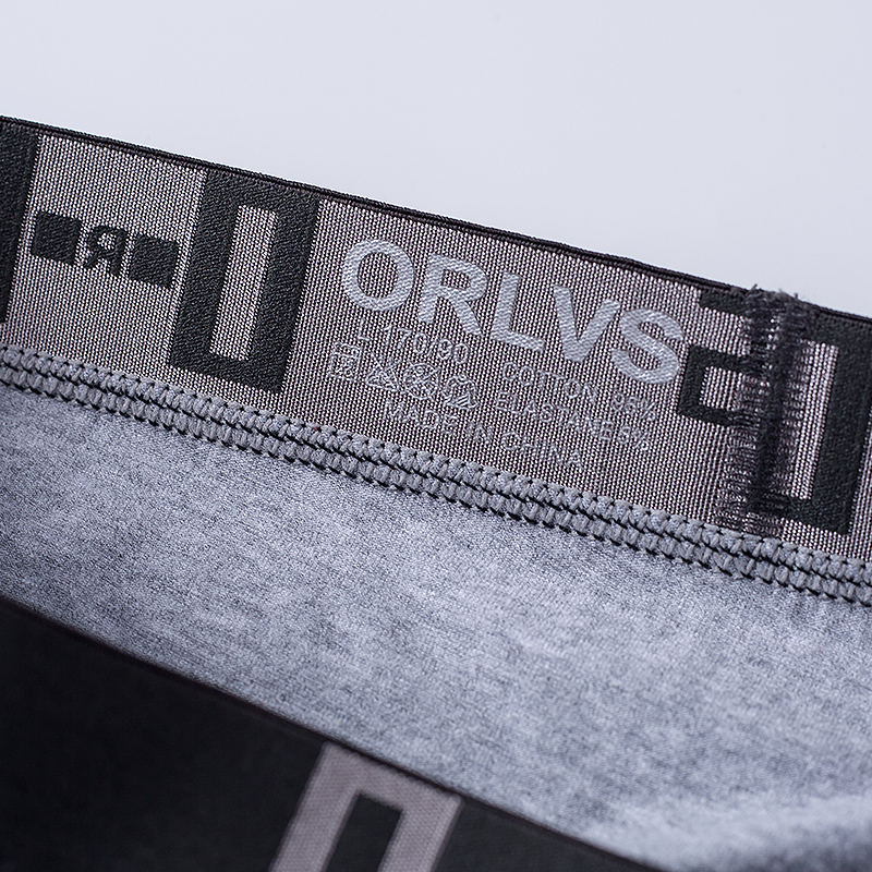 ORLVS Quần lót in họa tiết chữ đơn giản gợi cảm thời trang dành cho nam 214