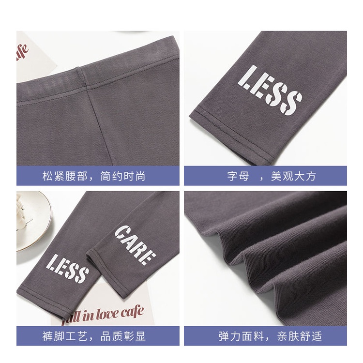 Quần Legging thể thao lưng cao hoạ tiết in chất liệu co giãn