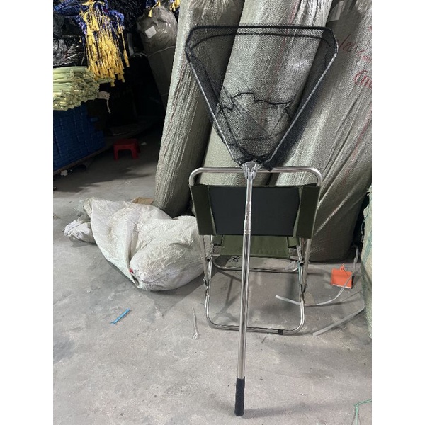 Vợt inox, vợt vớt cá đẹp dài 2m1