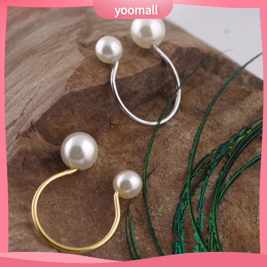 Nhẫn Hở Đính Ngọc Trai Giả Bằng Hợp Kim Thời Trang Cho Nữ