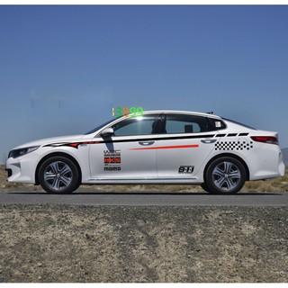 Trọn bộ Tem decal thể thao 911 dán ô tô