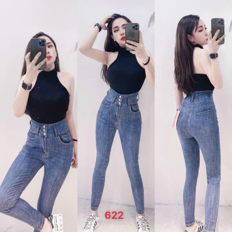 .8 MẪU Quần JEAN Nữ Lưng Cao chuần shop VNXK bao đẹp chất lượng ,bó co giãn vải dày mịn( đổi trả nếu không ưng)