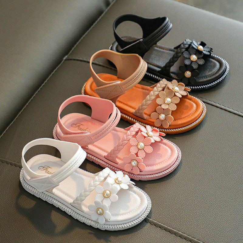 Giày sandal đính hoa xinh xắn 6696-1 JELLY (24-29)