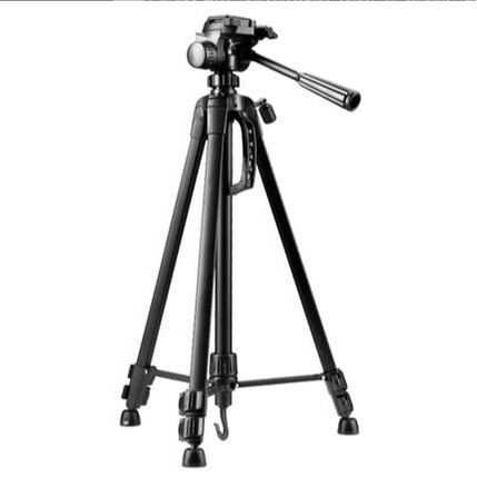 Chân máy ảnh, gậy chụp hình 3 chân, tripod Weifeng WT-3520, khung nhôm cao cấp, tặng kẹp đt + remote chụp hình