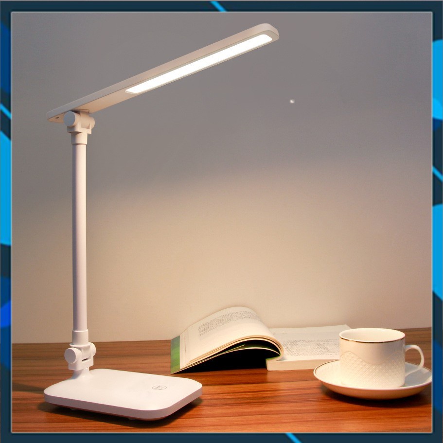 Đèn Led mini Bàn Học Đọc Sách, Làm Việc (Học Sinh, Sinh Viên, Văn Phòng) LED Chống Cận, Cảm Ứng Tích Điện Gập 2 Chỗ