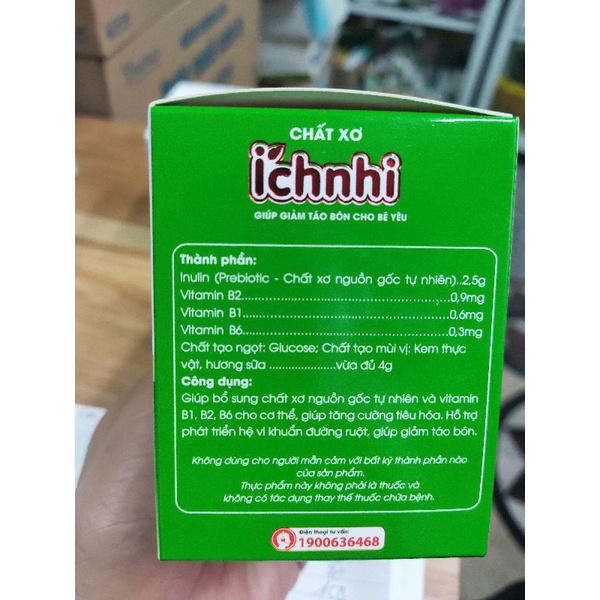 Chất xơ ích nhi - giảm táo bón