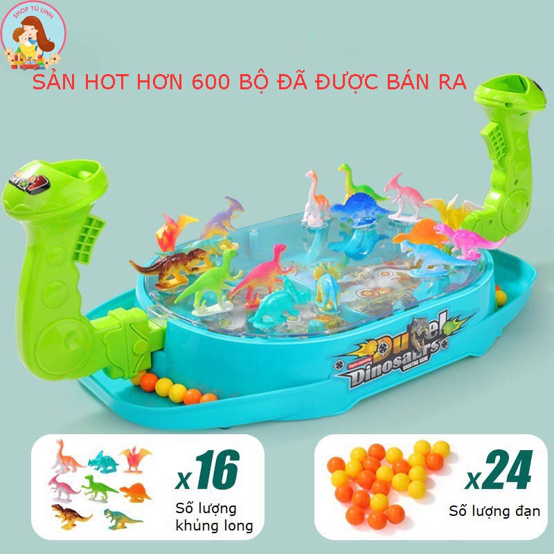 Khủng Long Đại Chiến DINO -Đồ Chơi Trẻ Em Tương Tác 2 Người Bắn Khủng Long