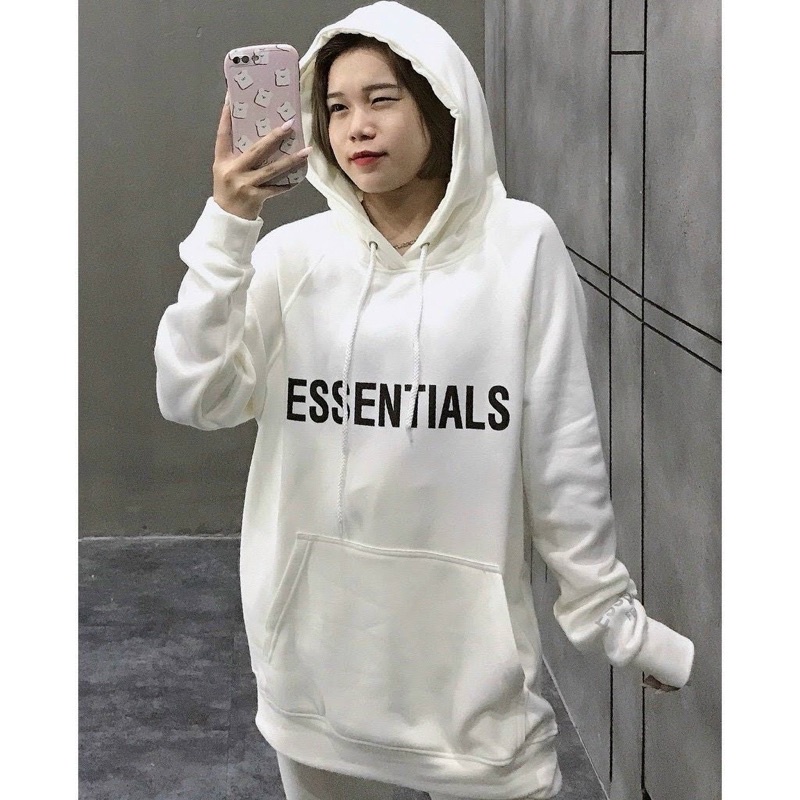 Áo khoác hoodie chui đầu nón 2 lớp nỉ ngoại unisex ulzzang nam nữ