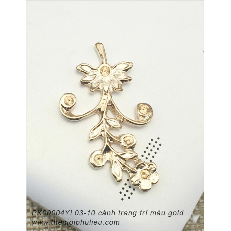 PK00004YL03-6 cành trang trí màu gold