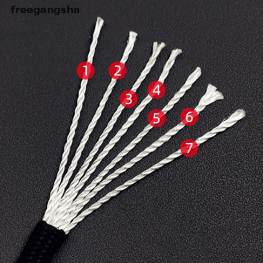 [FREG] 50M 7-Core Paracord Rope Outdoor Polyester Parachute Cord Camping Survival FDH