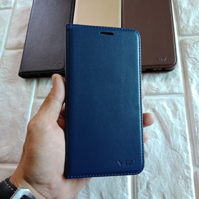 Bao da Samsung A7 - 2018 có ngăn để tiền và thẻ chính hãng VTZ