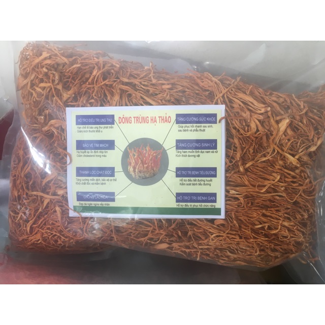 Combo 1 kg hoa đông trùng hạ thảo khô sấy lạnh