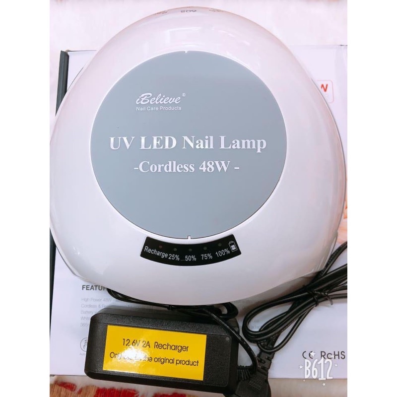 Máy hơ gel ibelieve tích điện