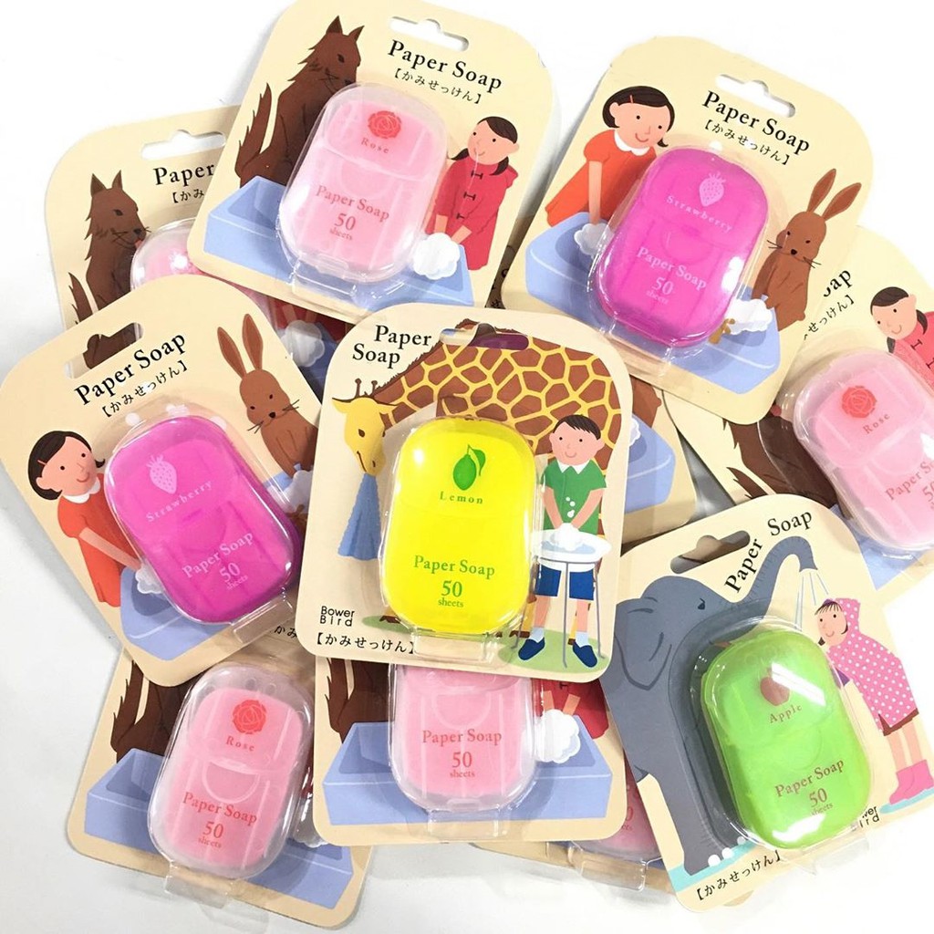 XÀ PHÒNG GIẤY PAPER SOAP かみせっけん - Nhật Bản