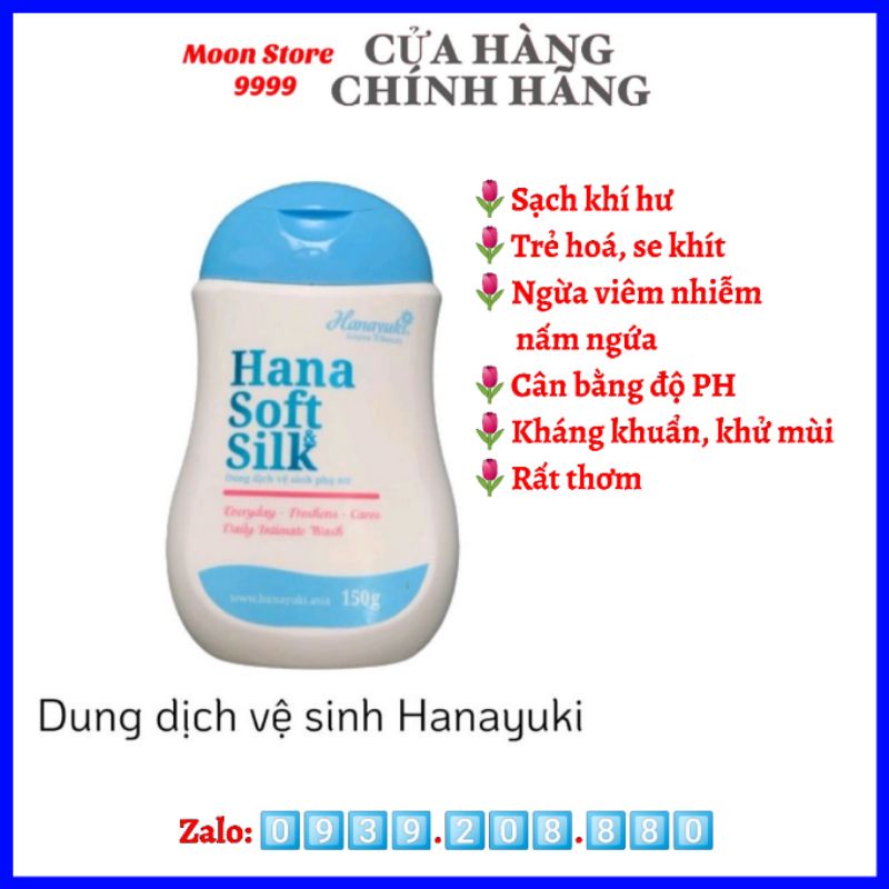 [CHÍNH HÃNG 100%] Hana Soft Silk - Dung Dich Vệ Sinh Phụ Nữ Hanayuki Sạch Mát, Thơm Tho