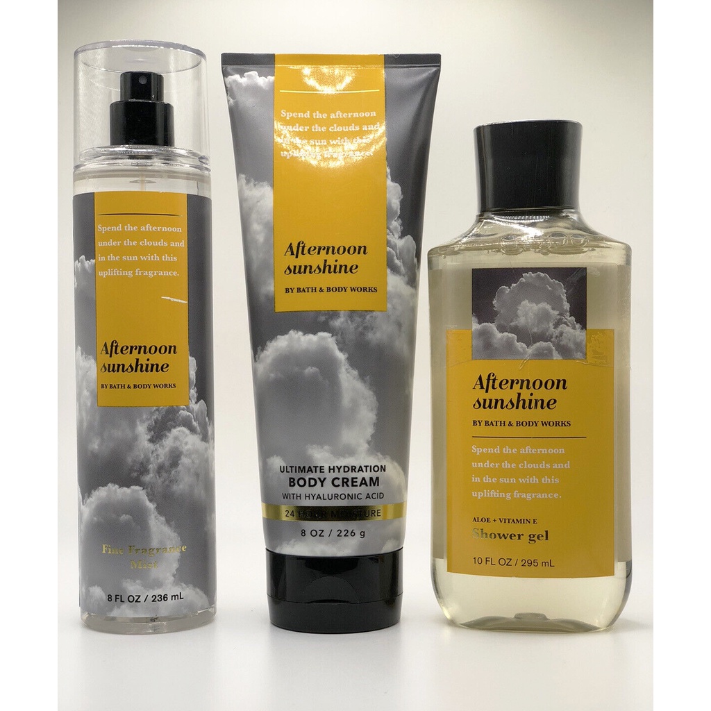 Afternoon Sunshine Body Mist Xịt Thơm Toàn Thân Bath & Body Works Hương Hoa Quả Ngọt Chua Tươi Mới Ấm Áp