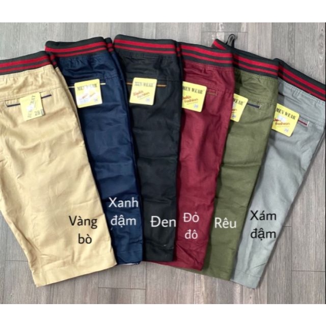 Quần Short Kaki nam lưng thun Kiểu dáng được thiết kế phù hợp mọi đối tượng, mặc thoáng mát, thấm hút mồ hôi cực tốt.