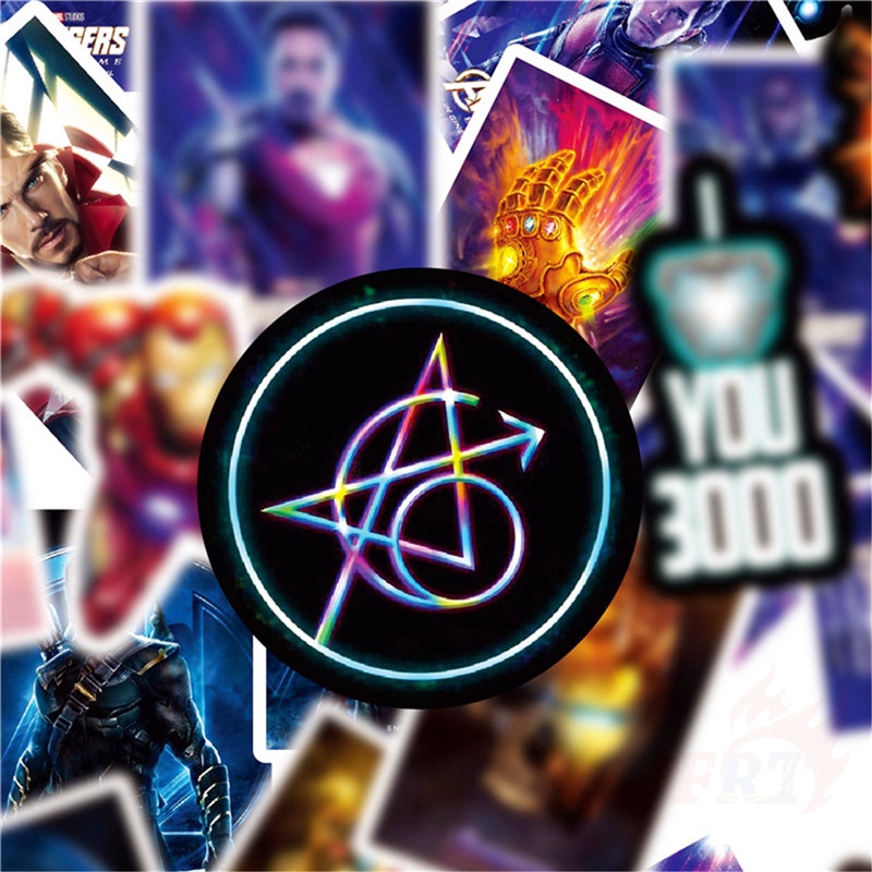 Set 50 hình dán siêu anh hùng Marvel hỗn hợp trang trí đa dụng