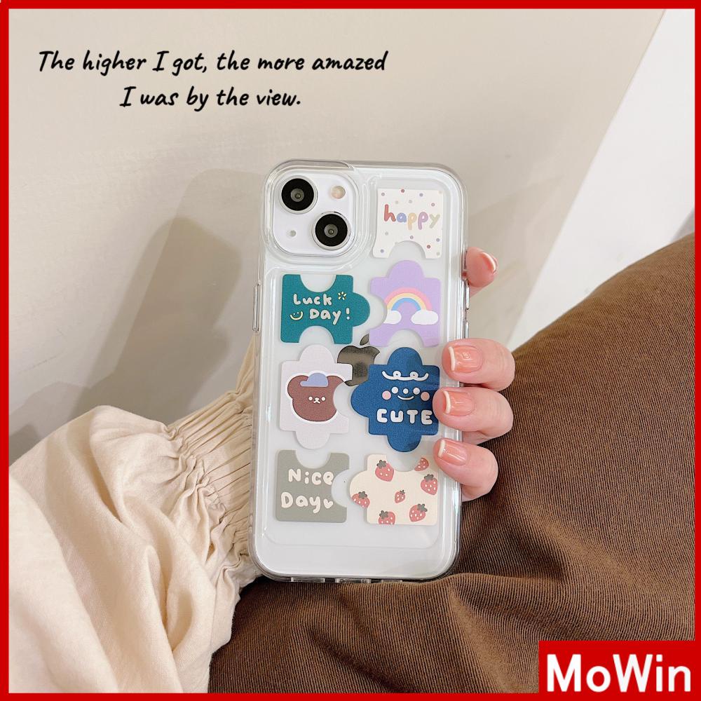 Ốp điện thoại TPU mềm họa tiết dễ thương chống sốc thích hợp cho iPhone 13 Pro Max12 Pro Max/11/7 Plus
