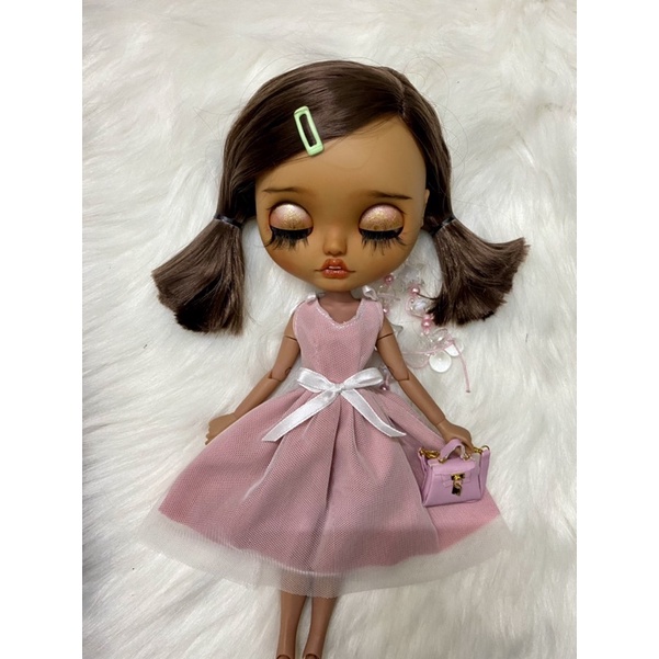 Đầm hồnh lưới size blythe,xinyi,barbie