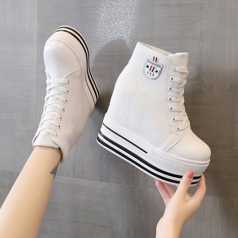 Giày Thể Thao Nữ Đế Dày 12cm Thời Trang Thu Đông