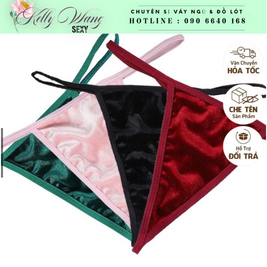 ẢNH THẬT CK058♥️ QUẦN LÓT LỌT KHE CHẤT NHUNG MỀM SIÊU ĐẸP - QUẦN CHÍP LỌT KHE Sexy - KellyWang