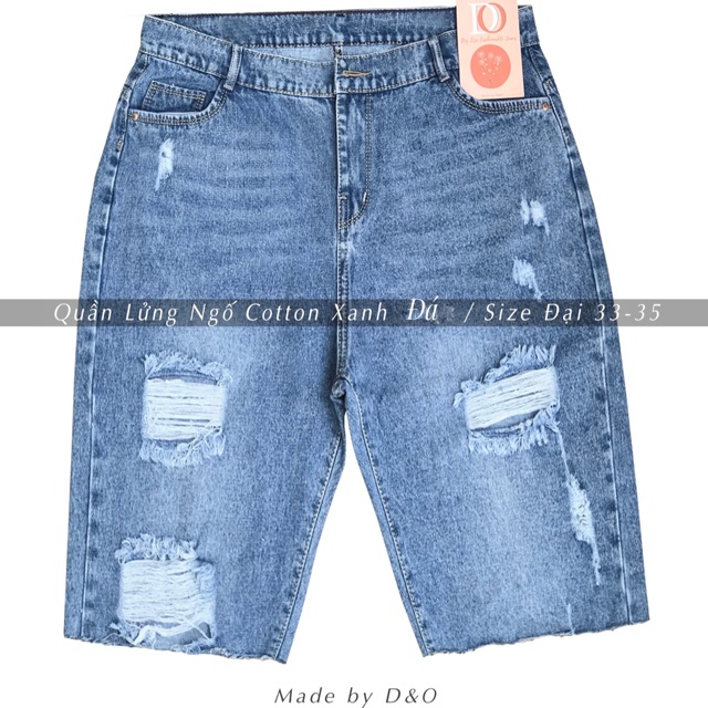 [Size 33-35] Quần Ngố Lửng Rách Thời Trang, Form To, Không Giãn | BigBuy360 - bigbuy360.vn