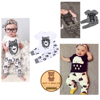 Bộ thun kute sz 1-3y