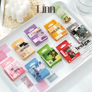 Sticker hộp 50 cái nhiều màu chủ đề chữ cái