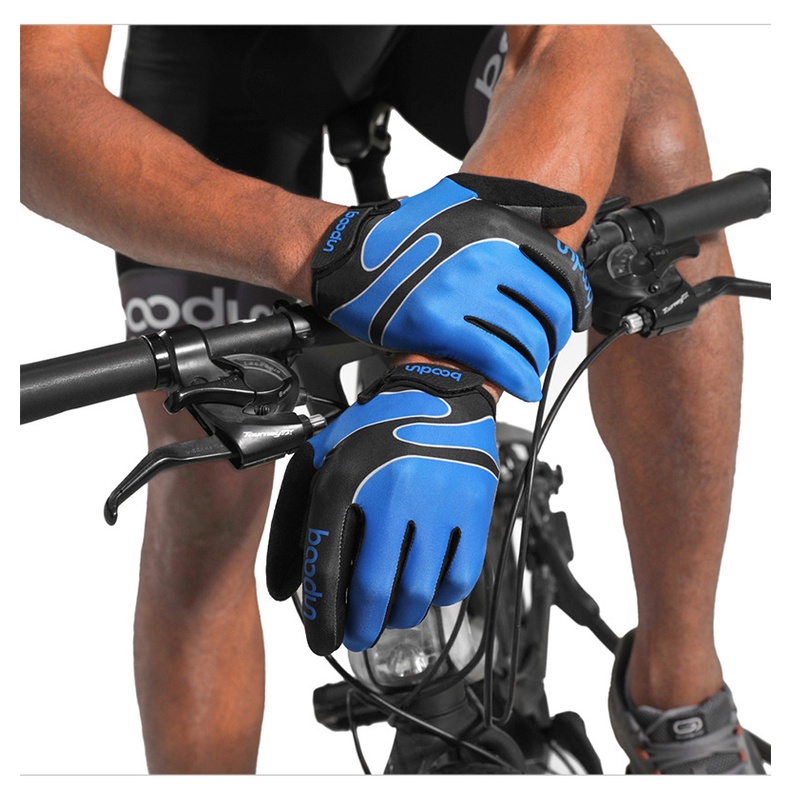 Găng tay đạp xe thể thao dài ngón cảm ứng chống trượt - BOODUN 939
