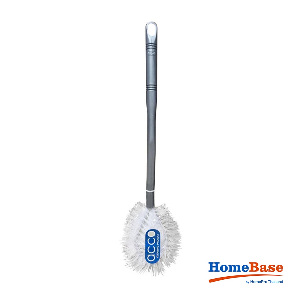 HomeBase ACCO Bàn chải vệ sinh nhà tắm bằng nilon 773 Thái Lan H45XW14XD6.5cm màu xám