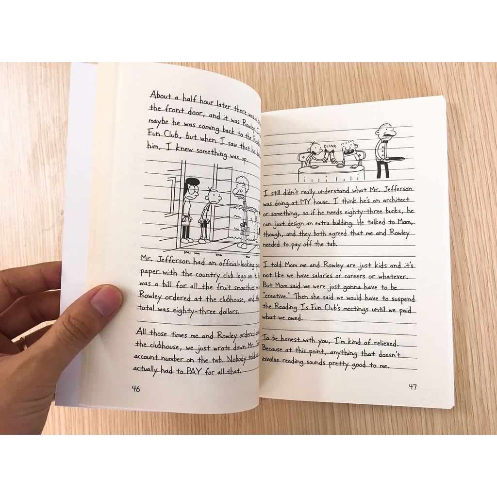 Combo 12q - Diary of a wimpy kid - Tặng file nghe - Giấy vàng chống lóa, mỏi mắt