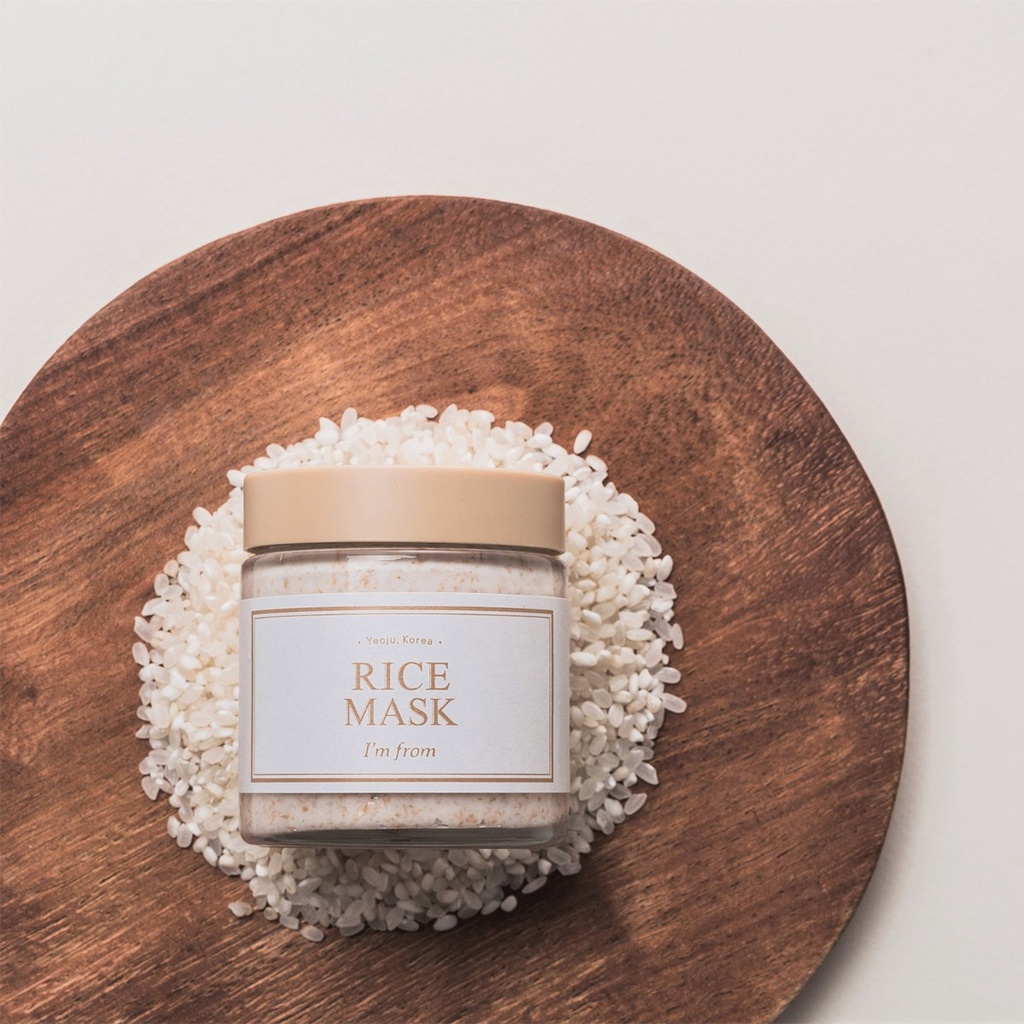 Mặt nạ gạo dưỡng trắng và mờ thâm I'm From Rice Mask 110g