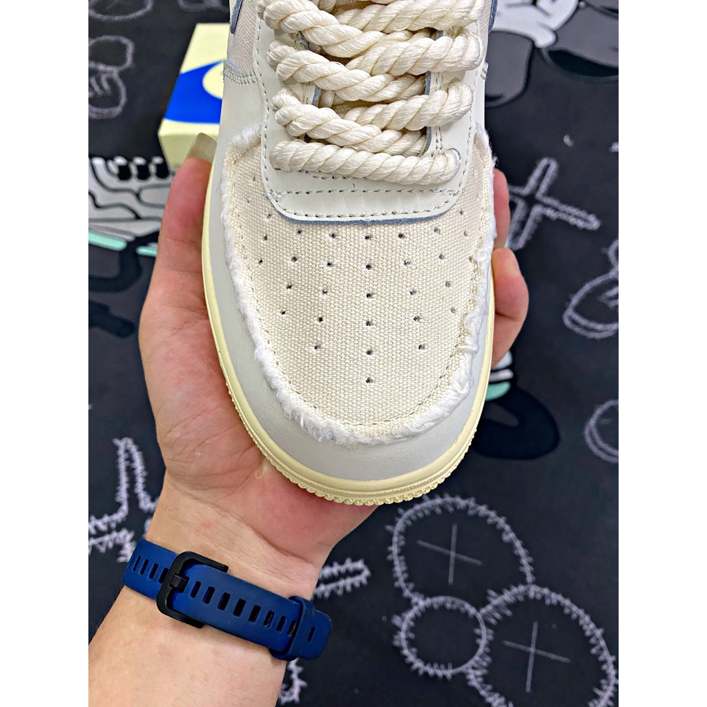Giày thể thao nữ af1 dây thừng hàng cao cấp air force 1 dây thừng thổ cẩm bản chuẩn Hot trend 2022 đủ size 36-43