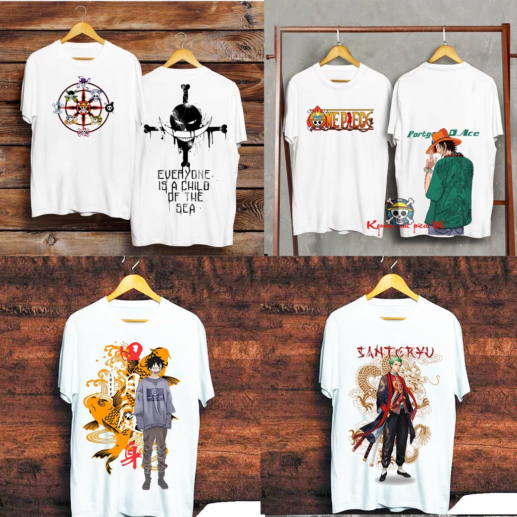 BST áo thun one piece Luffy - ACE - Zoro One Piece độc đẹp siêu ngầu