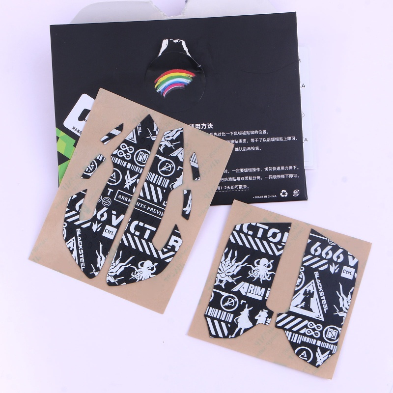 Miếng Dán Viền Chuột Chống Trượt Màu Dạ Quang In Chữ btsg DIY