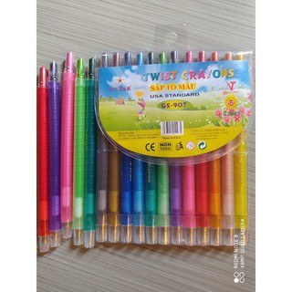 Bút sáp vặn 12 màu dài Gstar (SV907)