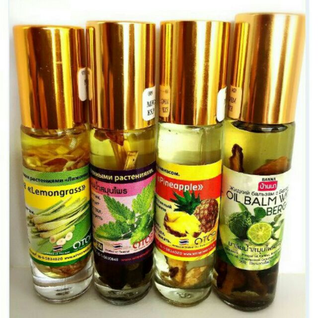 COMBO Dầu gió dầu sâm green herb oil thai land 8ml