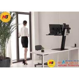 Giá Treo Màn Hình Máy Tính Để Bàn NB - S100 - [ 2 MÀN HÌNH ] -  Nâng Lên Hạ Xuống Tự Động [ Hàng Chính Hãng - 2021 ]
