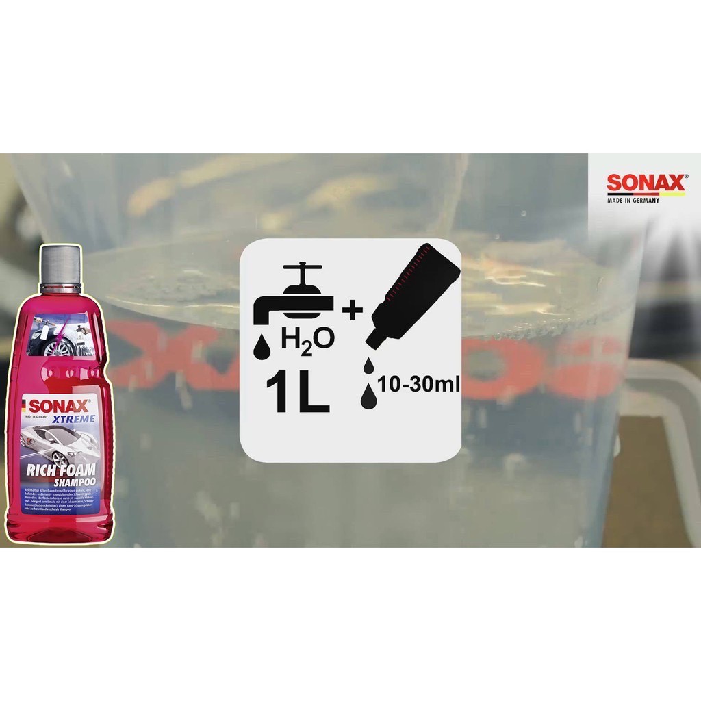 Nước rửa xe Sonax Xtreme Rich Foam Shampoo 1L chamsocxestore