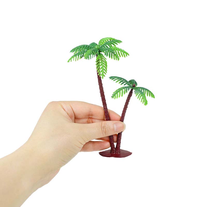 Que Cắm Trang Trí Bánh Kem Hình Cây Dừa Độc Đáo