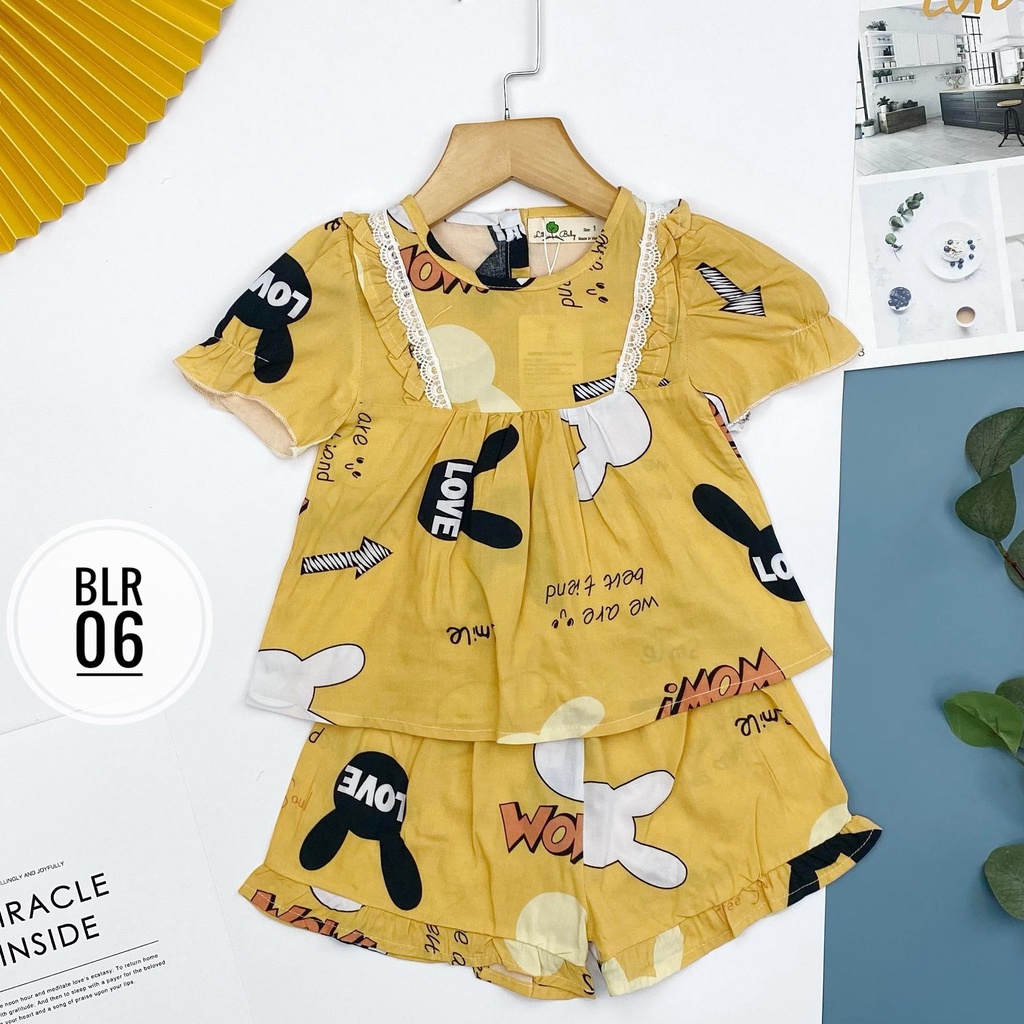 Bộ lanh bé gái chạy ren LITIBABY size 1/7
