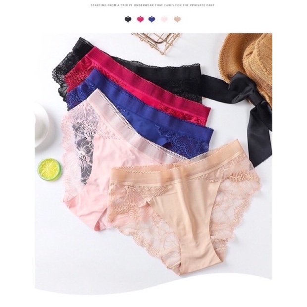 Quần lót nữ phối ren chất liệu đúc xu siêu đẹp | BigBuy360 - bigbuy360.vn