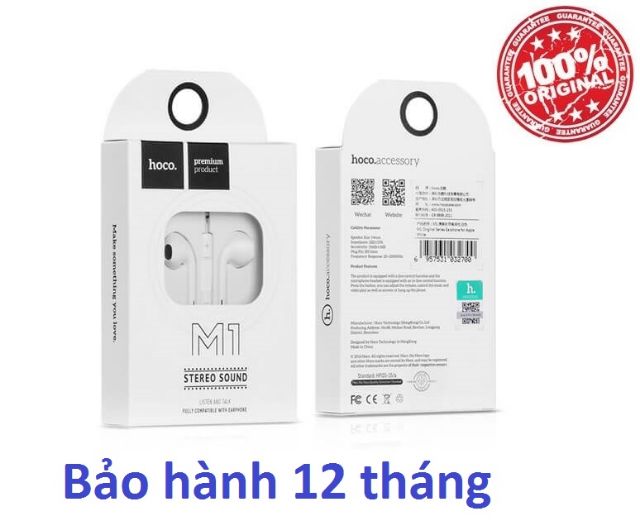 Tai nghe Hoco M1 chính hãng BH 12 tháng