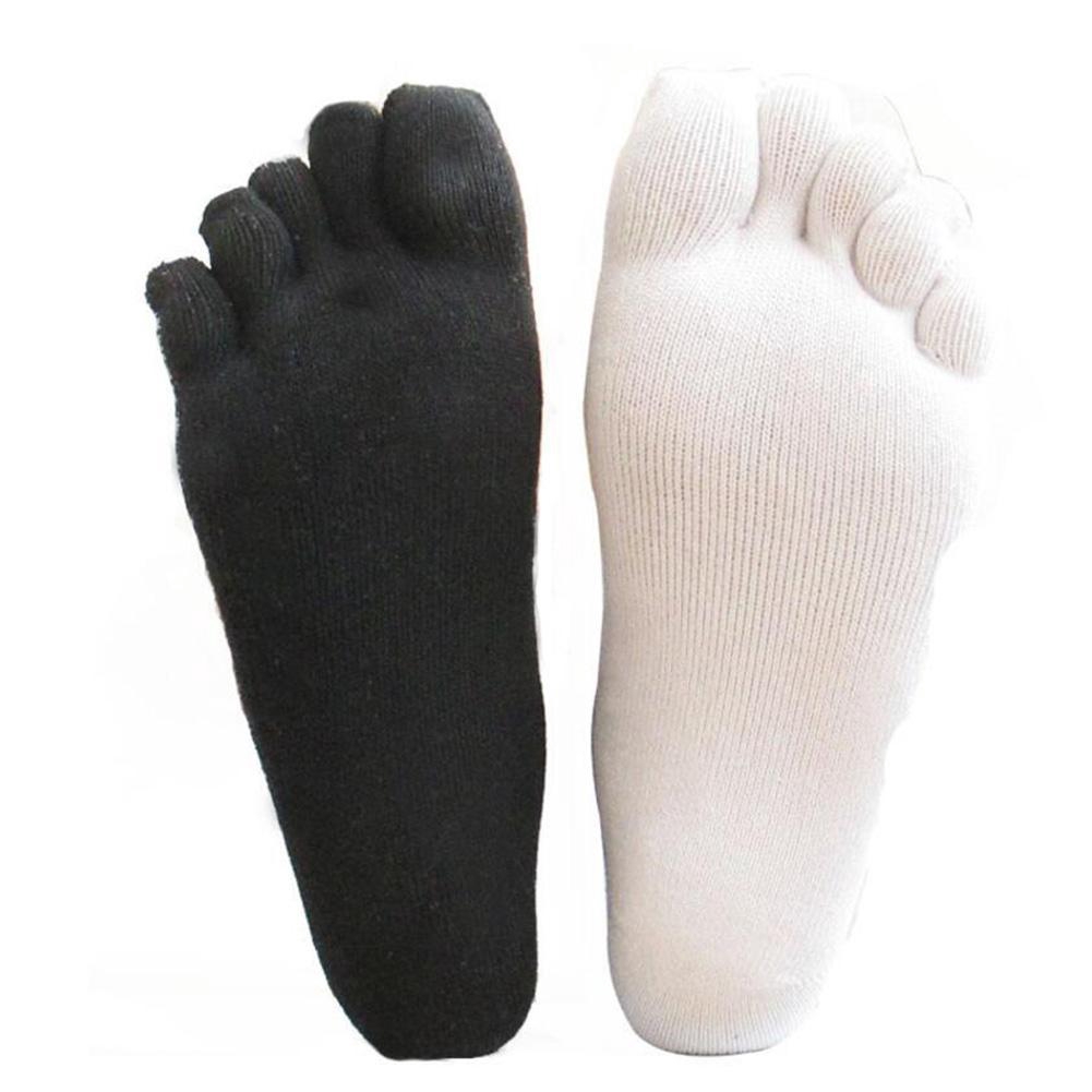 Vớ cotton xỏ ngón dạng trơn thoáng khí dành cho nam